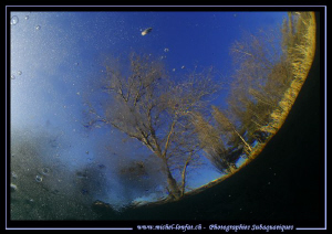 Ice is starting to form itself... :O)... by Michel Lonfat 